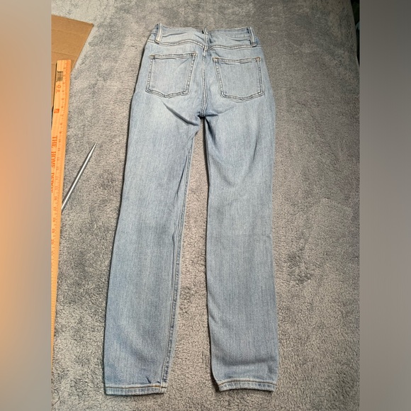 Elizabeth and James Distressed Light Blue high rise skinny ankle Jeans 0-25 - Picture 8 of 10